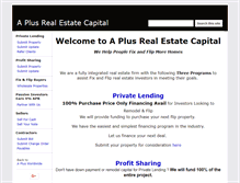 Tablet Screenshot of aplusrealestateintl.com